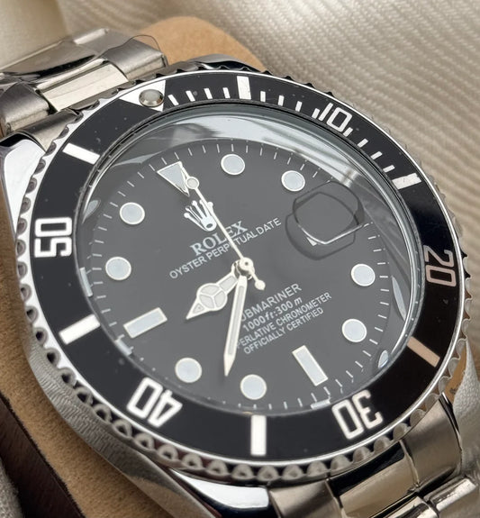 Black Stone Two Tone Silver Model